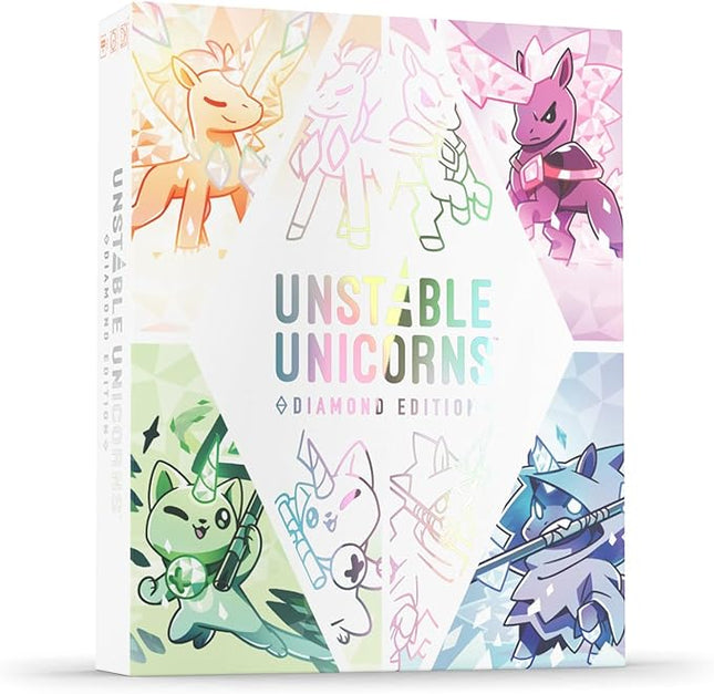 Unstable Unicorns Diamond Edition Base Game - for Kids, Teens, and Adults - Perfect for Family Game Night