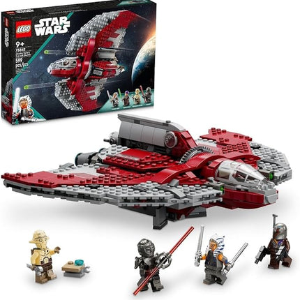 LEGO Star Wars Ahsoka Tano’s T-6 Jedi Shuttle Spaceship Toy - Star Wars Building Toys Set for Kids, Boys & Girls, Ages 9+ - Birthday Gift for Fans - 4 Minifigures - 75362