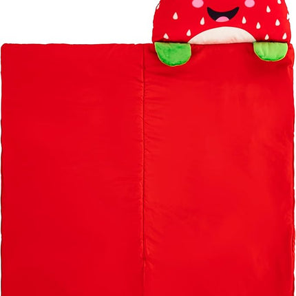 Kid's Nap Buddies Character Preschool Nap Mat, Toddler Sleeping Bag with Pillow for Daycare, Ages 3+
