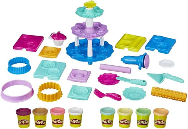 Play-Doh Kitchen Creations Bakery Creations Play Food Set with 8 Non-Toxic Colours, 2-Ounce Cans