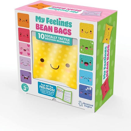 Educational Insights My Feelings Bean Bags - Social Emotional Learning Activities for Preschool, Toddler Sensory Toys & Therapy Games, Calm Down Corner Must Haves, Calming Toys for Kids Ages 3+