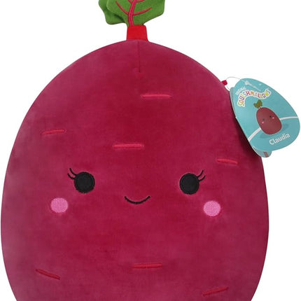 Squishmallows 12-Inch Claudia Purple Beet - Medium-Sized Ultrasoft Official Kelly Toy Plush