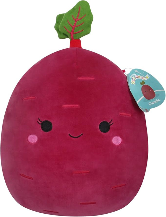 Squishmallows 12-Inch Claudia Purple Beet - Medium-Sized Ultrasoft Official Kelly Toy Plush