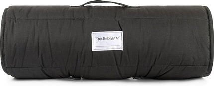 Jay Franco Kids Nap Mat with Embedded Pillow & Blanket – Soft 46"x20" Microfiber Sleeping Bag with Name Tag & Handle