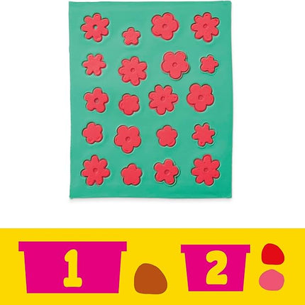 Play-Doh Barbie Florals and Fringe Set, Make Doll Clothes with Modeling Compound & 9 Fashion Accessories, Arts & Crafts for Girls & Boys 5+