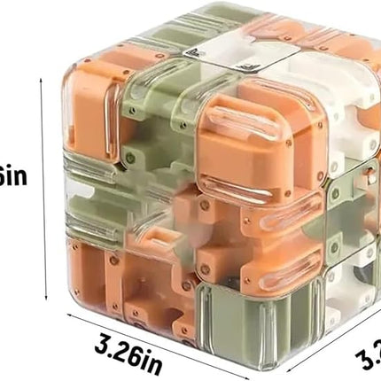 Large Labyrinth 3D Puzzles Maze Cube - Engaging Brain Teaser Toy, 3D Puzzle Maze Games, 3D Puzzle Magic Cube & Ball, Educational Focus Game Gift for Adults Teens (2pcs)
