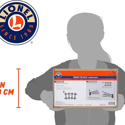 Lionel Ready-to-Play 12-Piece Curved Black Plastic Track Pack