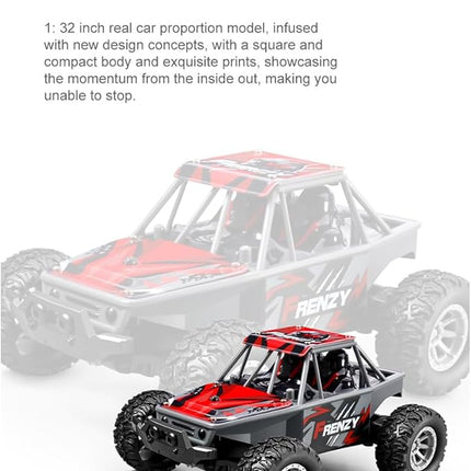 RC Off-Road Vehicle Model, 1/32 Scale 4WD Mini Electric 2.4G Remote Control High Speed Drift Off-Road, Mini Racing Drift Car for Adults
