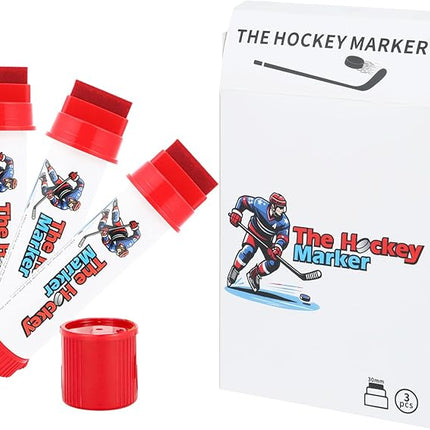 The Hockey Marker, Hockey Pucks Marking in Ice Hockey Training, Ice Hockey Accessories for Hockey Coach, Waterproof Oily Ice Markers for Hockey Rink, Good Helper for Ice Hockey Practice