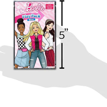 Barbie Mini Party Favors Set for Kids - Bundle with 24 Mini Barbie Grab n Go Play Packs with Coloring Pages, Stickers and More (Barbie Birthday Party Supplies)