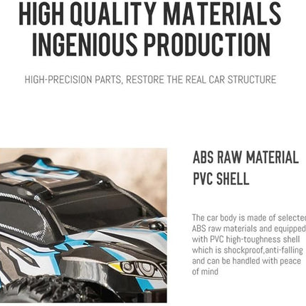 RC Off-Road Vehicle Model, 1/32 Scale 4WD Mini Electric 2.4G Remote Control High Speed Drift Off-Road, Mini Racing Drift Car for Adults