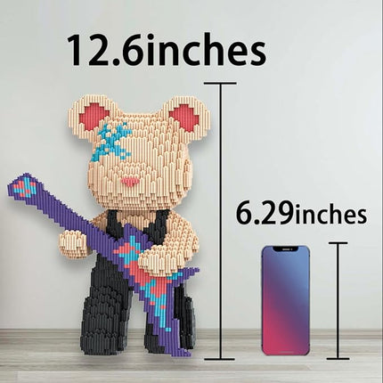 TK Bear Micro Building Blocks Set(4500Pieces) Music Bear Building Blocks Gift for Adult and Kid