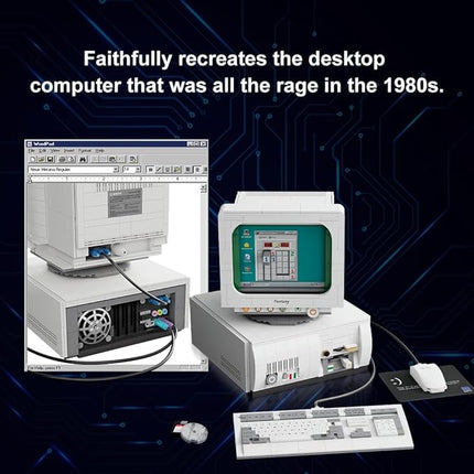 BRICKKK Computer Building Set for Adults: Construction Building Kit for Adults, Collectible Retro Computer Display Model Building Blocks, Creative Hobbies Unique Gift Idea
