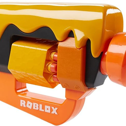 Nerf Roblox Adopt Me!: Bees! Lever Action Dart Blaster, Rotating 8-Dart Drum, 8 Elite Darts, Code to Unlock in-Game Virtual Item