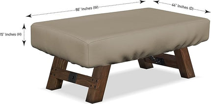 Covers & All Air Hockey Table Covers, Made of 12 Oz Waterproof & UV-Resistant Cover Max Fabric, Suitable for Indoors/Outdoors (88" W x 44" D x 15" H, Beige)