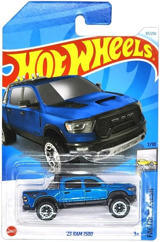 Hot Wheels '23 Ram 1500 Truck, Blue, Factory Fresh 7/10