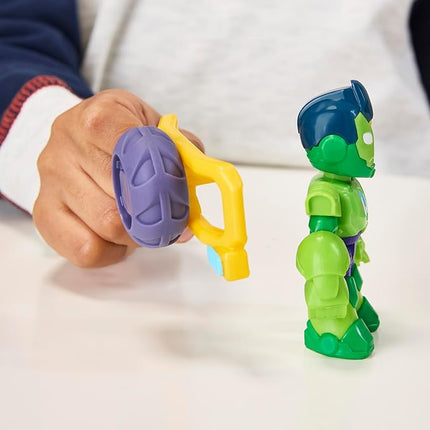 IRON MAN AND HIS AWESOME FRIENDS Marvel Iron Hulk Iron Racer Action Figure & Toy Vehicle, 3-Inch Super Hero Toys for Kids, Ages 3+