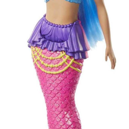 Barbie Dreamtopia Mermaid Doll with Pink & Blue Hair & Tail, Plus Tiara Accessory