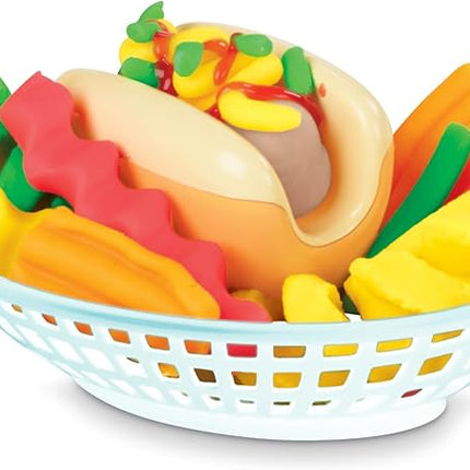 Play-Doh Kitchen Creations Spiral Fries Playset with 5 Cans of Modeling Compound Colors, Back to School Classroom Supplies, Play Food & Cooking Toys for Kids, Preschool Toys, Ages 3+