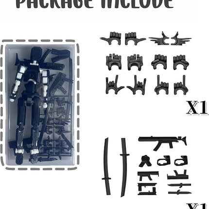 Pre-Assembly 3D Printed 5.54'' Stick 13 Action Figure, Multi-Jointed Tian13, Articulated T13 Desktop Decoration,12 in 1 d13 Accessories, Best Birthday Festival Gift