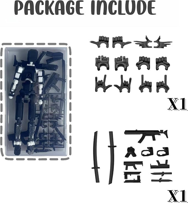 Pre-Assembly 3D Printed 5.54'' Stick 13 Action Figure, Multi-Jointed Tian13, Articulated T13 Desktop Decoration,12 in 1 d13 Accessories, Best Birthday Festival Gift