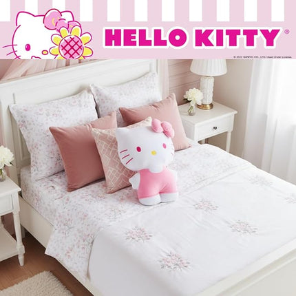 Franco Kids Bedding Super Soft Plush, 18 inch, Hello Kitty Pink