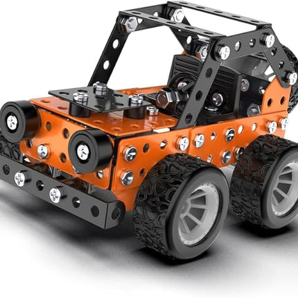 Buildable 3D Metal Engineering Kit STEM Set for Ages 8-16 Develops Logic Skills DIY Project Ideal Gift for Kids Age 8-16 Orange