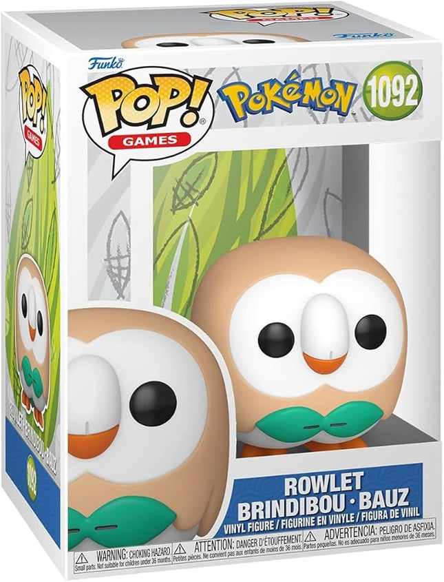 Funko Pop! Games: Pokemon - Rowlet - Collectable Vinyl Figure - Gift Idea - Official Merchandise - Toys for Kids & Adults - Games Fans - Model Figure for Collectors and Display