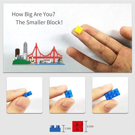 Architecture Skylines Micro Mini Block San Francisco Building Model Set Present Gift for Adults Ages of 14+ 1610pieces