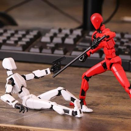 (Assembly Completed) 10 Packs T13 Action Figure Set, Dummy 13 3d Printed ActionFigure Toy Gifts for Kids, Robot 13 Action Figure Full Body Mechanical Doll Christmas Birthday Gift for Boys Girls