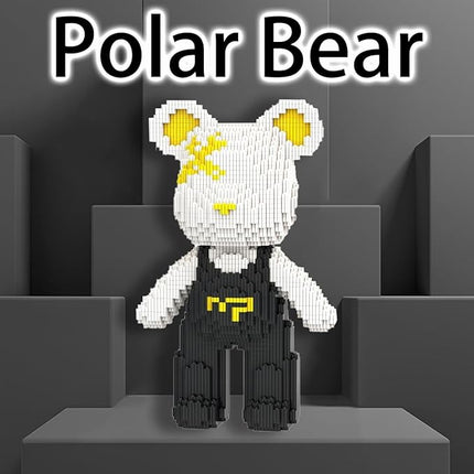 Polar Bear Micro Building Blocks Set(4500Pieces) Music Bear Building Blocks Gift for Adult and Kid
