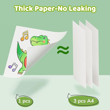 JoyCat Paint with Water Coloring Books for Toddlers, Watercolor Painting Sets for Kids Ages 3-5 4-8, Arts and Crafts Drawing Activities Toy Birthday Gift for Boys Girls (Dinosaur & Vehicle)