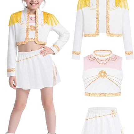 Girls Demon Pop Singer Hunters Costume 3-14 Years Stage Dance Idol Cosplay Outfit, Kids Halloween Costumes