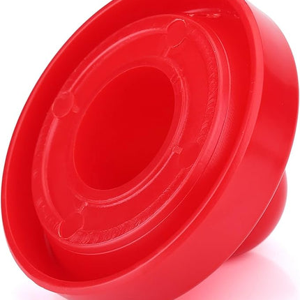 Table Air Hockey Red Pushers and Pucks Set, Plastic Air Hockey Goalies Pushers Pucks Set for Standard Air Hockey Tables