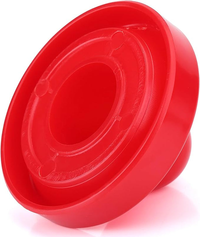 Table Air Hockey Red Pushers and Pucks Set, Plastic Air Hockey Goalies Pushers Pucks Set for Standard Air Hockey Tables