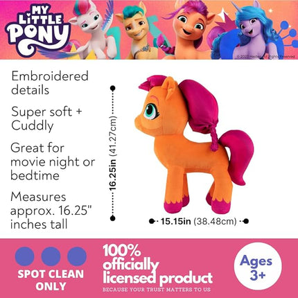 My Little Pony Sunny Kids Bedding Super Soft Plush Cuddle Pillow Buddy, One Size, By Franco