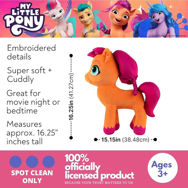 My Little Pony Sunny Kids Bedding Super Soft Plush Cuddle Pillow Buddy, One Size, By Franco
