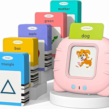 Toddler Learning Toys for 2 3 4 5 Year Old Girls, Autism Sensory Toys for Autistic Children, Speech Therapy Toys, 112 Cards - 224 Sight Words Talking Flash Cards