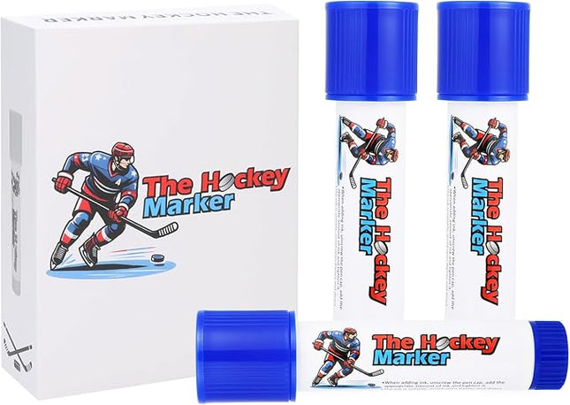 The Hockey Marker, Hockey Pucks Marking in Ice Hockey Training, Ice Hockey Accessories for Hockey Coach, Waterproof Oily Ice Markers for Hockey Rink, Good Helper for Ice Hockey Practice