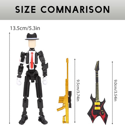T13 Action Figure Assembly Completed, T13 Action Figures Set High 5.4 inches Tall, Office Desks , and Birthday Cake Decorations, Titan 13 Action Figure for Ultimate Gaming Action Figures Collection