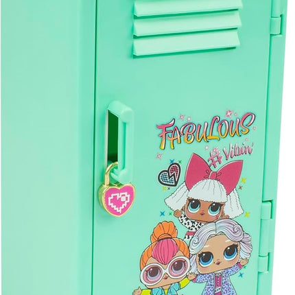 LOL Surprise: Fashionista Locker - Green Locker with Lock & Filled with Fashion Accessories, Sketchbook - Stencil - Pencil - Gems & More! Kids Ages 3+
