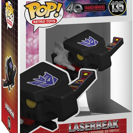 Funko Pop Retro Toys: Transformers: Generation 1-40th Anniversary, Laserbeak - 1/6 Odds for Rare Chase Variant - (Styles May Vary) - Collectable Vinyl Figure - Gift Idea - Official Merchandise