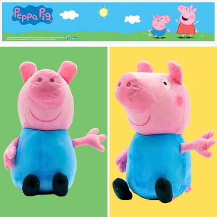 Franco Peppa Pig George Bedding Super Soft Plush Cuddle Pillow Buddy, (Officially Licensed Product)