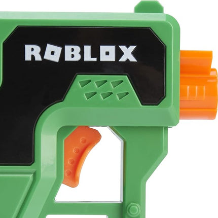 Nerf Roblox Phantom Forces: Boxy Buster Dart Blaster, Pull-Down Priming Handle, 2 Elite Darts, Code to Unlock in-Game Virtual Item