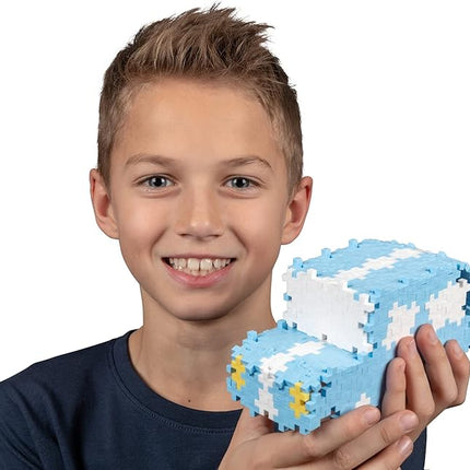 Plus-Plus - Learn to Build Super Set - Pastel Mix, 1,200 Pieces w/ 4 Baseplates - Construction Building Stem/Steam Toy, Interlocking Mini Puzzle Blocks for Kids