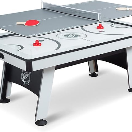 EastPoint Multi-Game Tables, Play 2-in-1 Air Hockey Table with Table Tennis Top - Perfect for Family Game Room, Adult rec Room, basements, Man cave, or Garage