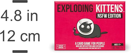 Exploding Kittens NSFW Edition 2-5 Players - Ages 17+ - 15 Minutes to Play - Party & Family Card Game for Adults