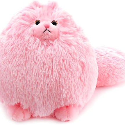 Winsterch Cute Pink Cat Stuffed Animals Plush Toy,Kids Plushies Cat Teddy Soft Toy Birthday for Girls,Stuffed Cat Plush Animals