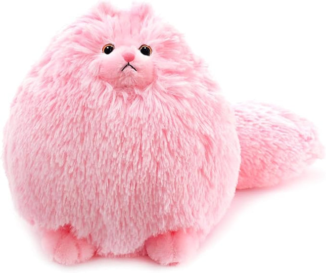 Winsterch Cute Pink Cat Stuffed Animals Plush Toy,Kids Plushies Cat Teddy Soft Toy Birthday for Girls,Stuffed Cat Plush Animals