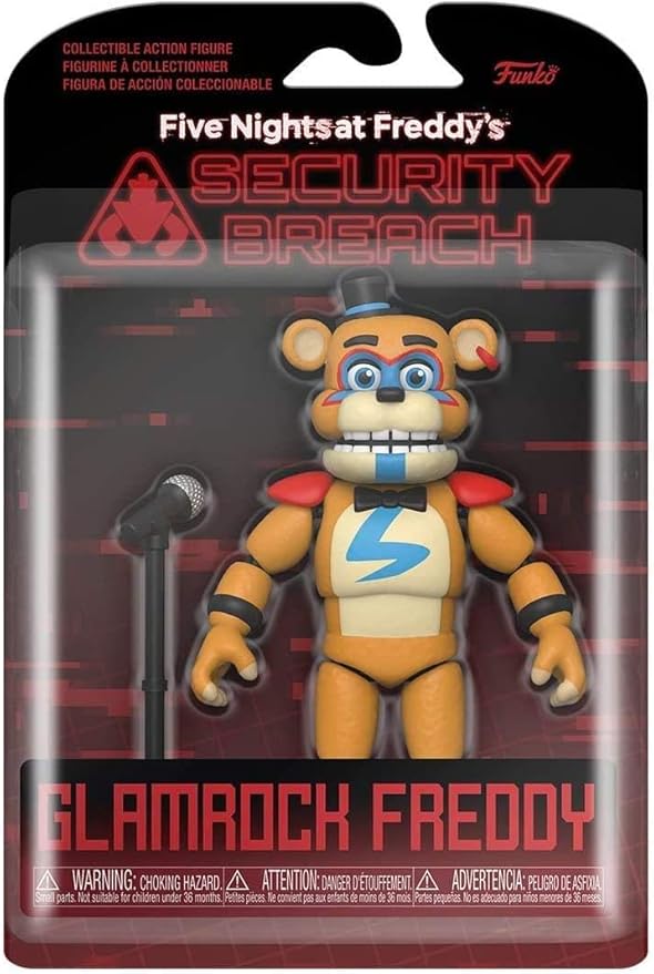 POP Funko Action Figure: Five Nights at Freddy's, Security Breach - Glamrock Fred, Multicolor